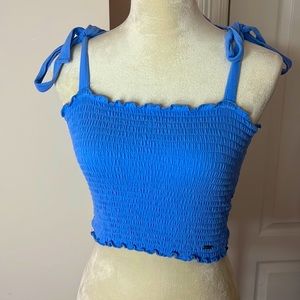 blue hollister top